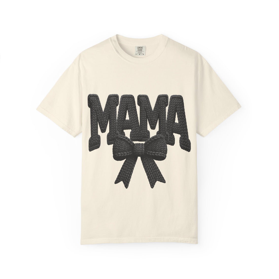 Mama T‑Shirt with Bow Graphic — Cute Retro Mom Tee for Mother&