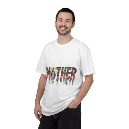 Mother Floral Graphic T‑Shirt — Virgen de Guadalupe Inspired