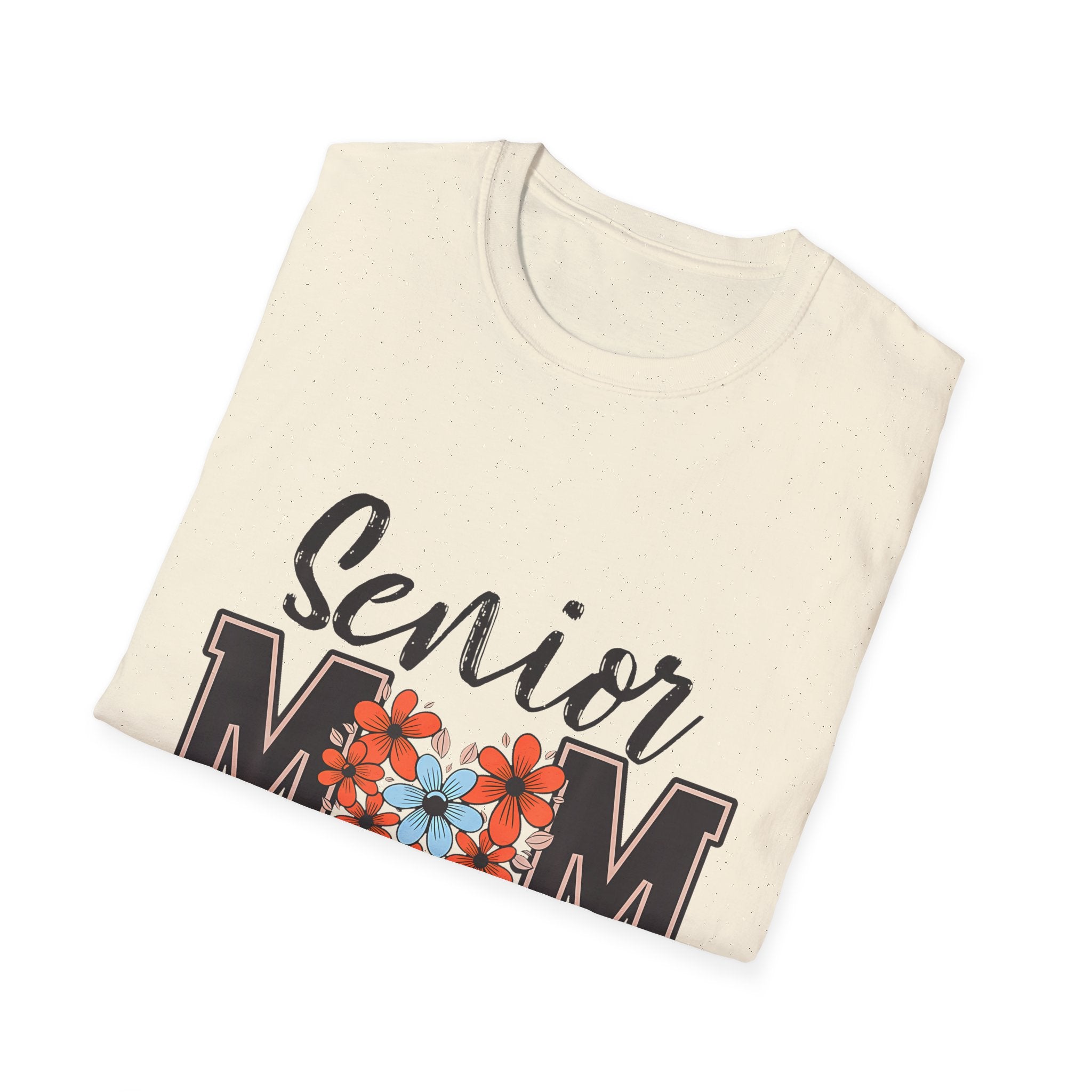 Senior Mom T-Shirt - Class of 2026 Floral Heart