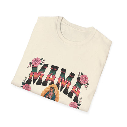 Mama Virgen de Guadalupe T-Shirt — Floral Rosary Mother&