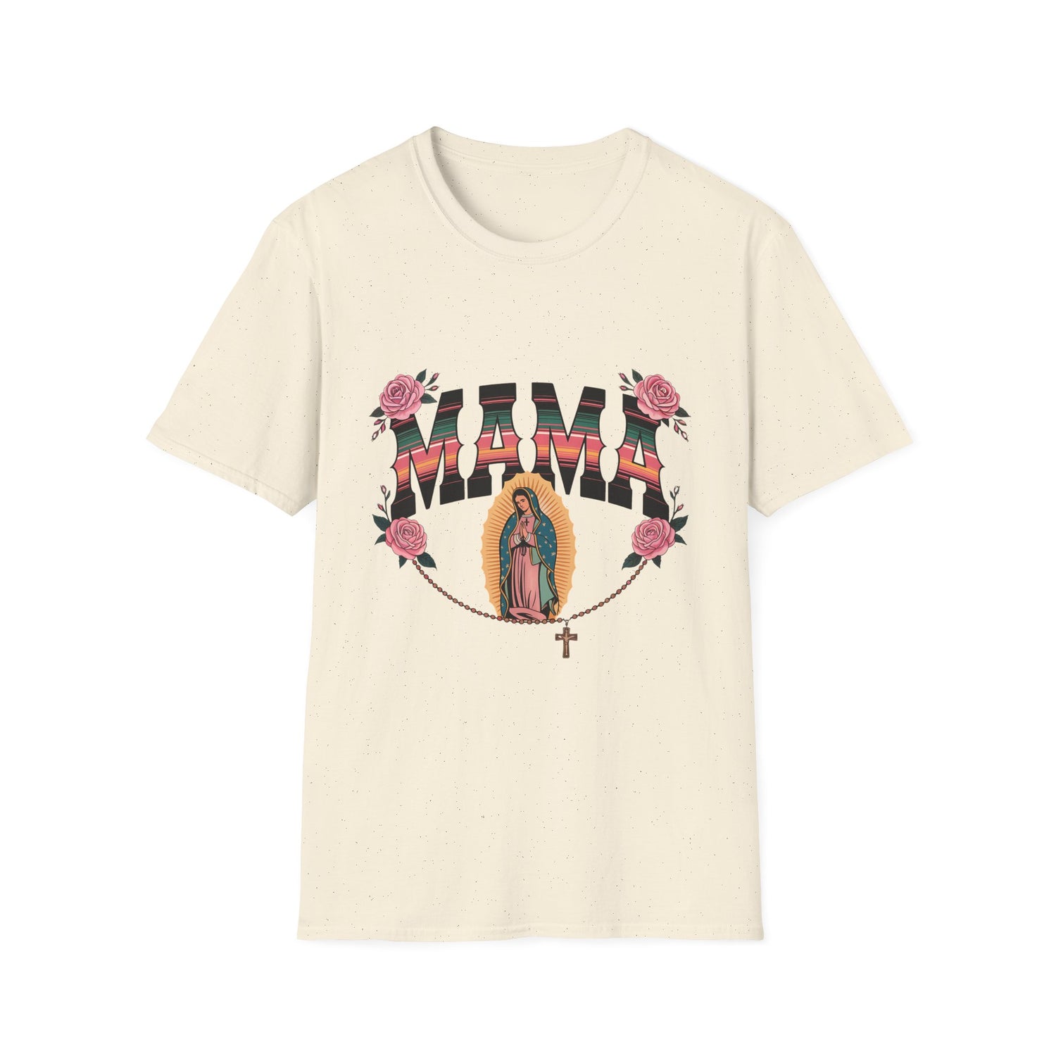 Mama Virgen de Guadalupe T-Shirt — Floral Rosary Mother&