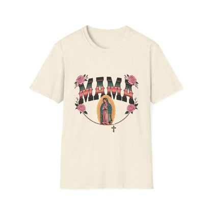 Mama Virgen de Guadalupe T-Shirt — Floral Rosary Mother&