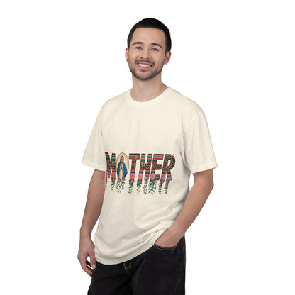 Mother Floral Graphic T‑Shirt — Virgen de Guadalupe Inspired
