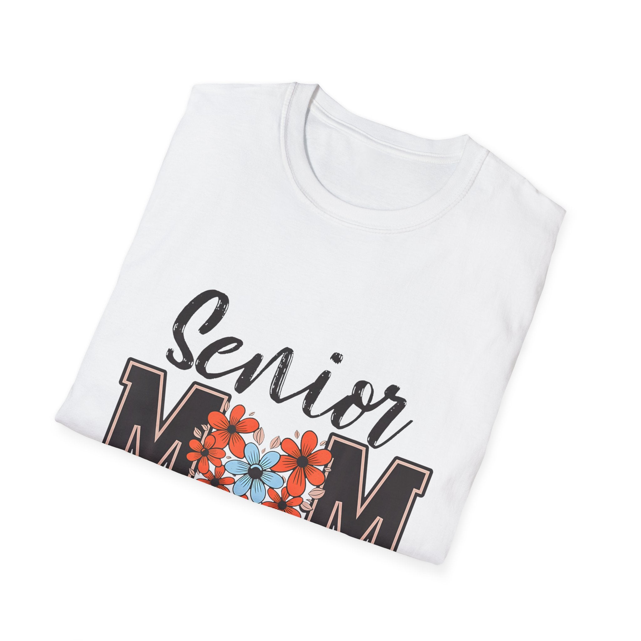 Senior Mom T-Shirt - Class of 2026 Floral Heart