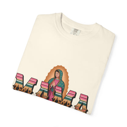Mama Virgen de Guadalupe T-Shirt — Floral Serape Graphic