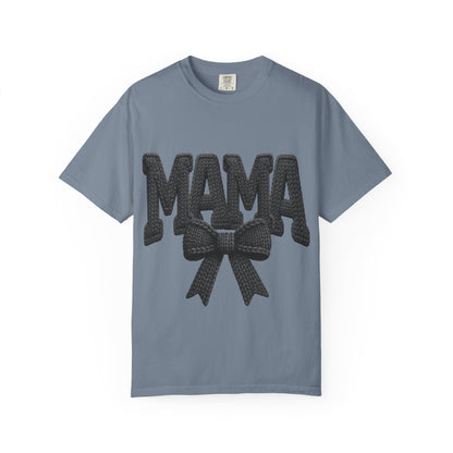 Mama T‑Shirt with Bow Graphic — Cute Retro Mom Tee for Mother&