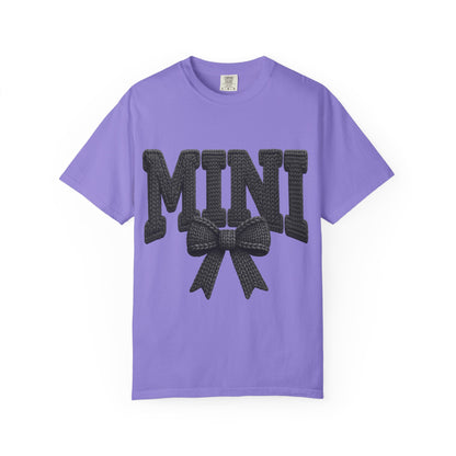 Mini Bow T-Shirt — Cute Graphic Tee with Knit Bow Design