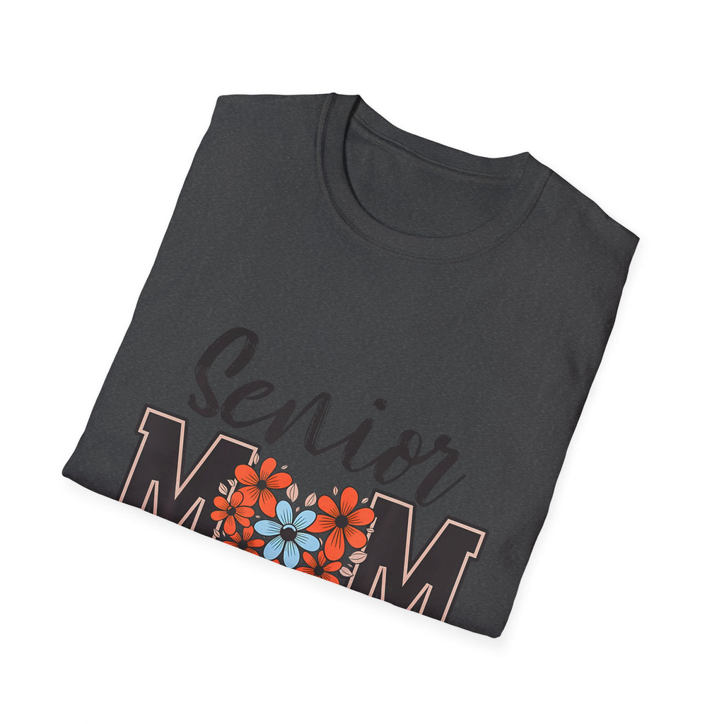 Senior Mom T-Shirt - Class of 2026 Floral Heart