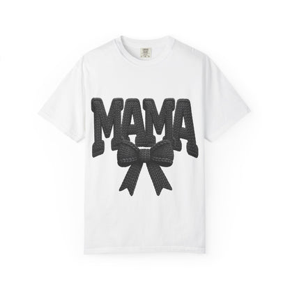 Mama T‑Shirt with Bow Graphic — Cute Retro Mom Tee for Mother&