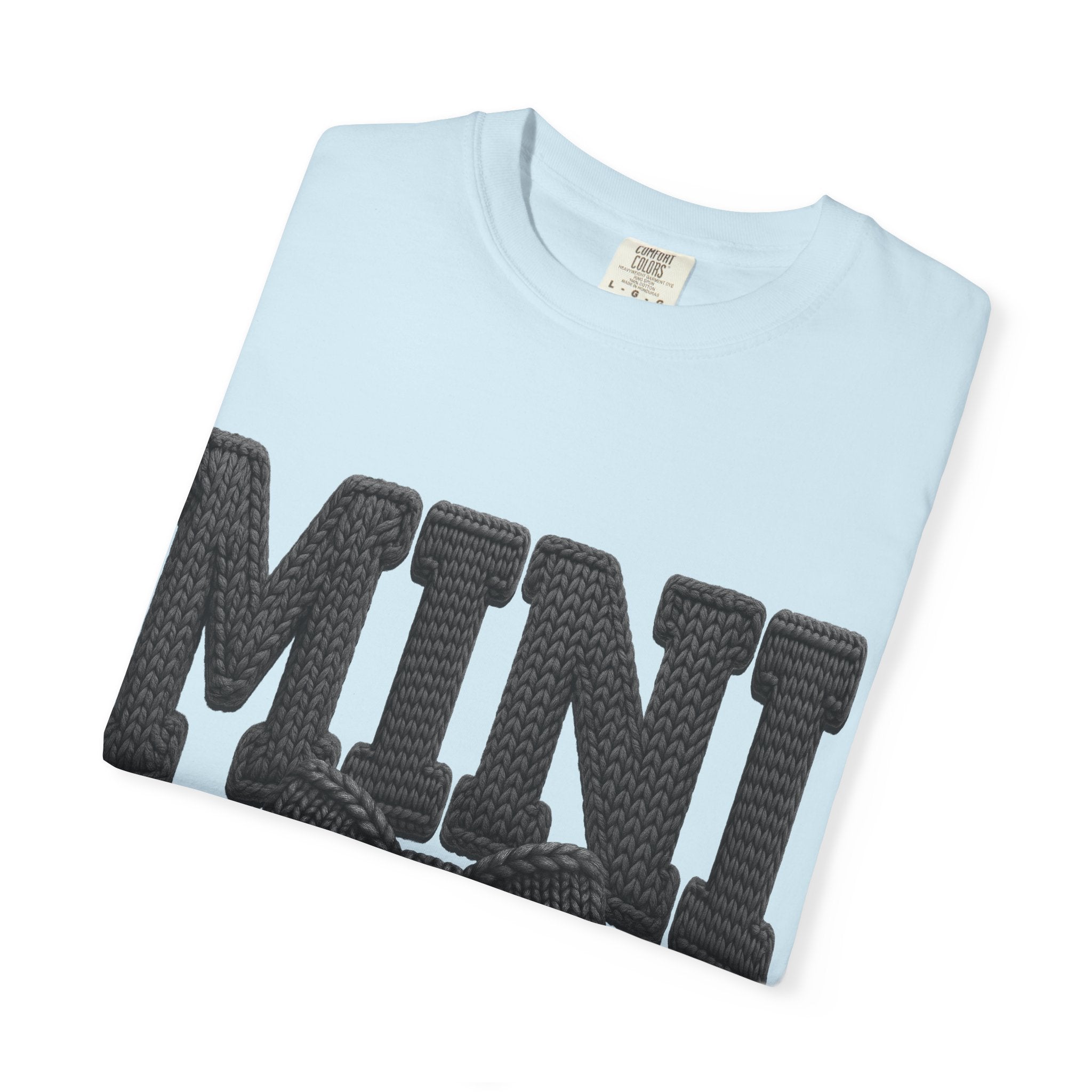 Mini Bow T-Shirt — Cute Graphic Tee with Knit Bow Design
