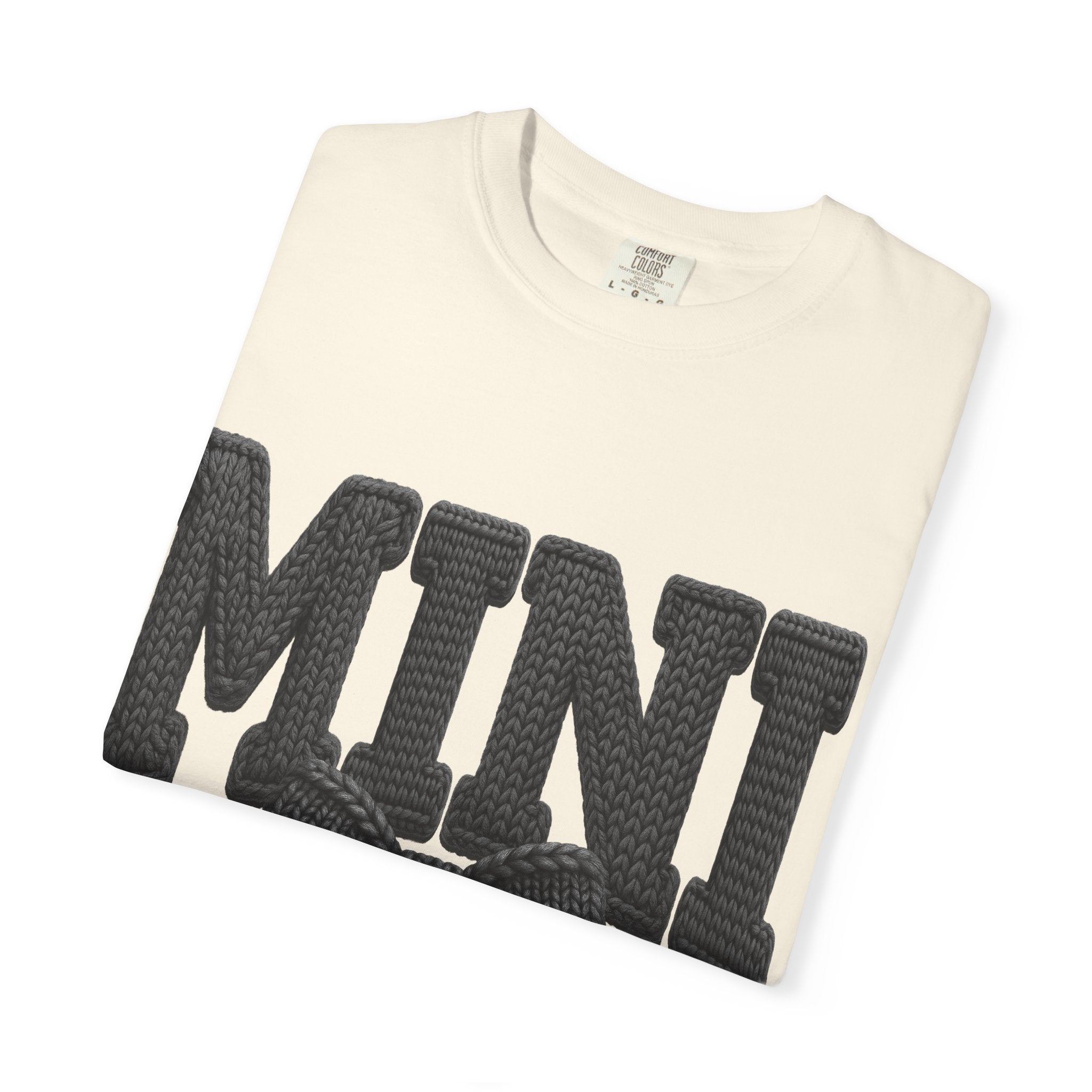 Mini Bow T-Shirt — Cute Graphic Tee with Knit Bow Design