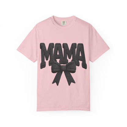 Mama T‑Shirt with Bow Graphic — Cute Retro Mom Tee for Mother&