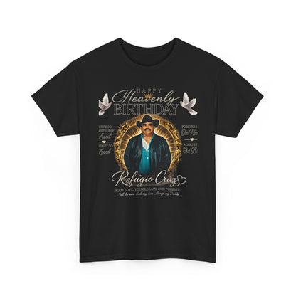 Memorial Photo Tee — “Happy Heavenly Birthday” Personalized Tribute Shirt