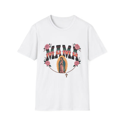 Mama Virgen de Guadalupe T-Shirt — Floral Rosary Mother&
