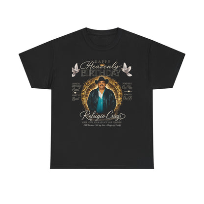 Memorial Photo Tee — “Happy Heavenly Birthday” Personalized Tribute Shirt