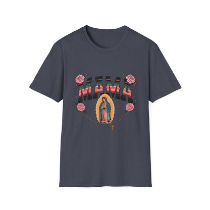 Mama Virgen de Guadalupe T-Shirt — Floral Rosary Mother&