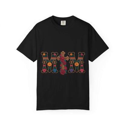 Mom Floral Graphic T-Shirt — Decorative Retro Lettering for Mother’s Day