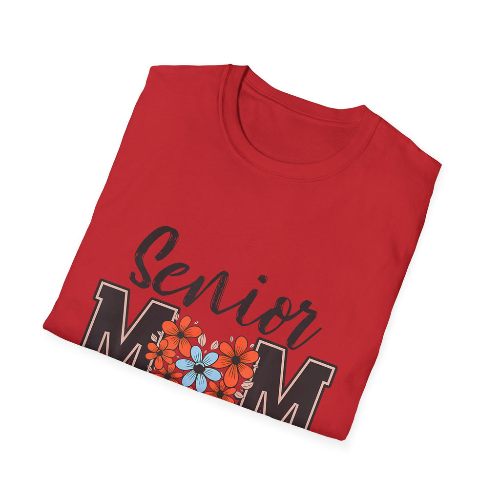 Senior Mom T-Shirt - Class of 2026 Floral Heart