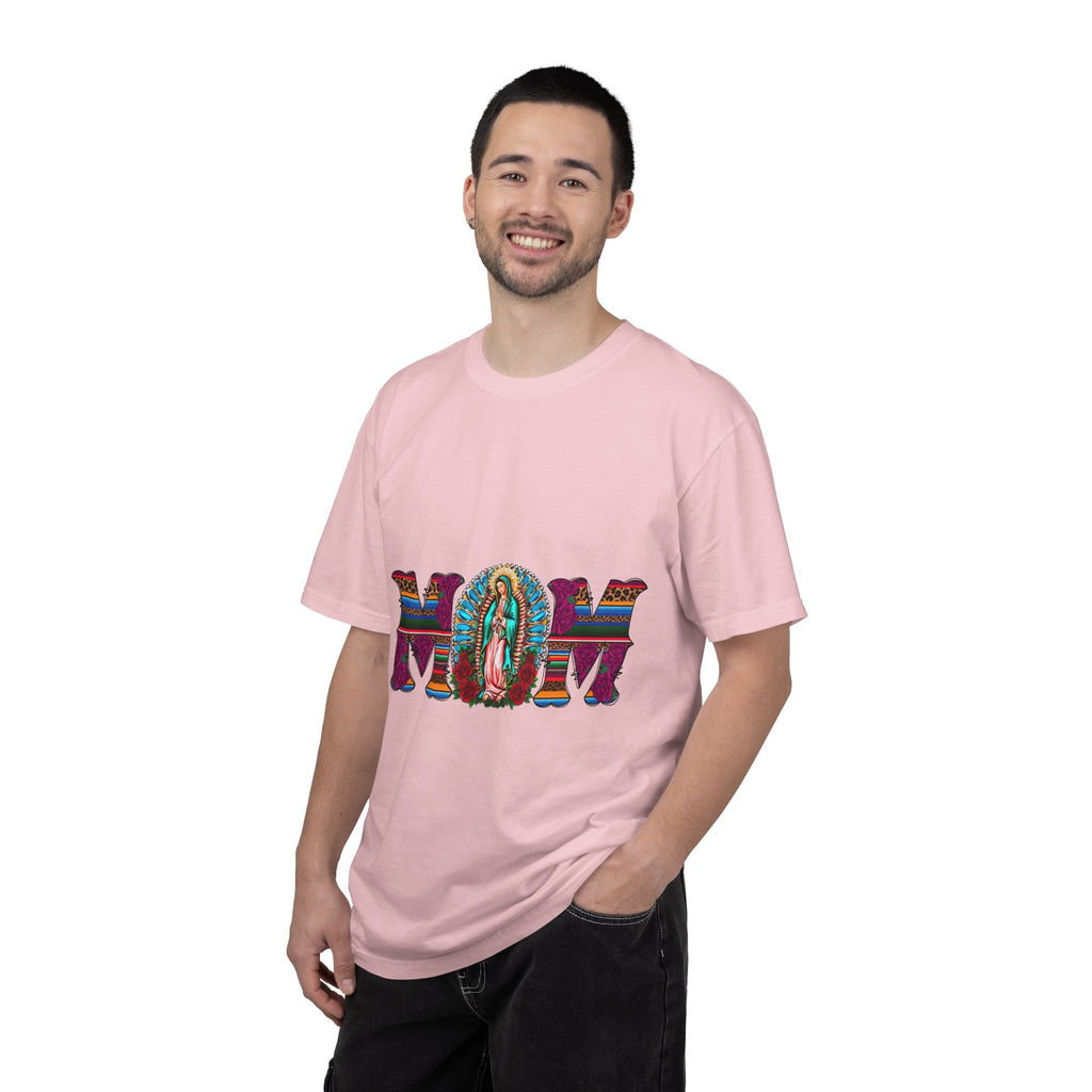 Mom T‑Shirt with Virgen de Guadalupe Floral Serape Design — Mother’s Day Gift