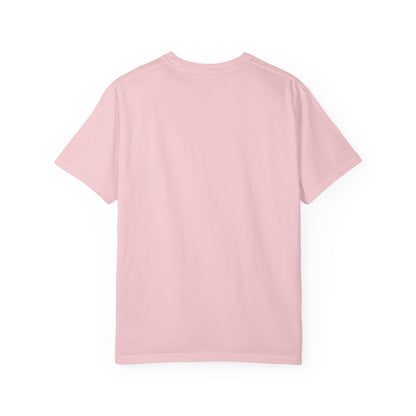 Mimi Bow T‑Shirt — Retro Varsity Lettering with Ribbon