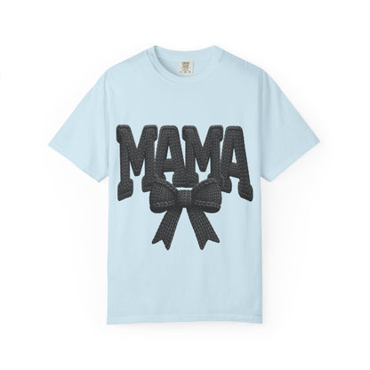 Mama T‑Shirt with Bow Graphic — Cute Retro Mom Tee for Mother&