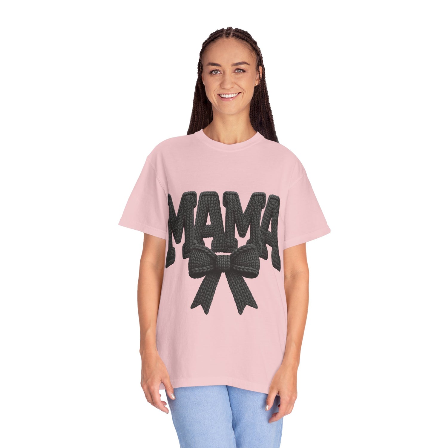 Mama T‑Shirt with Bow Graphic — Cute Retro Mom Tee for Mother&