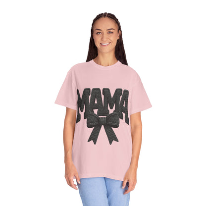 Mama T‑Shirt with Bow Graphic — Cute Retro Mom Tee for Mother&