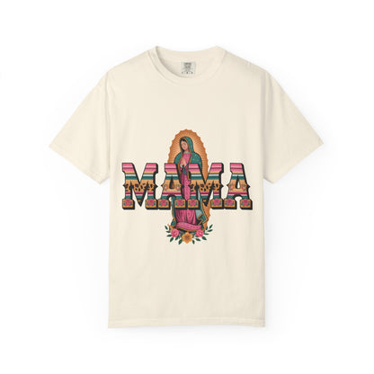 Mama Virgen de Guadalupe T-Shirt — Floral Serape Graphic