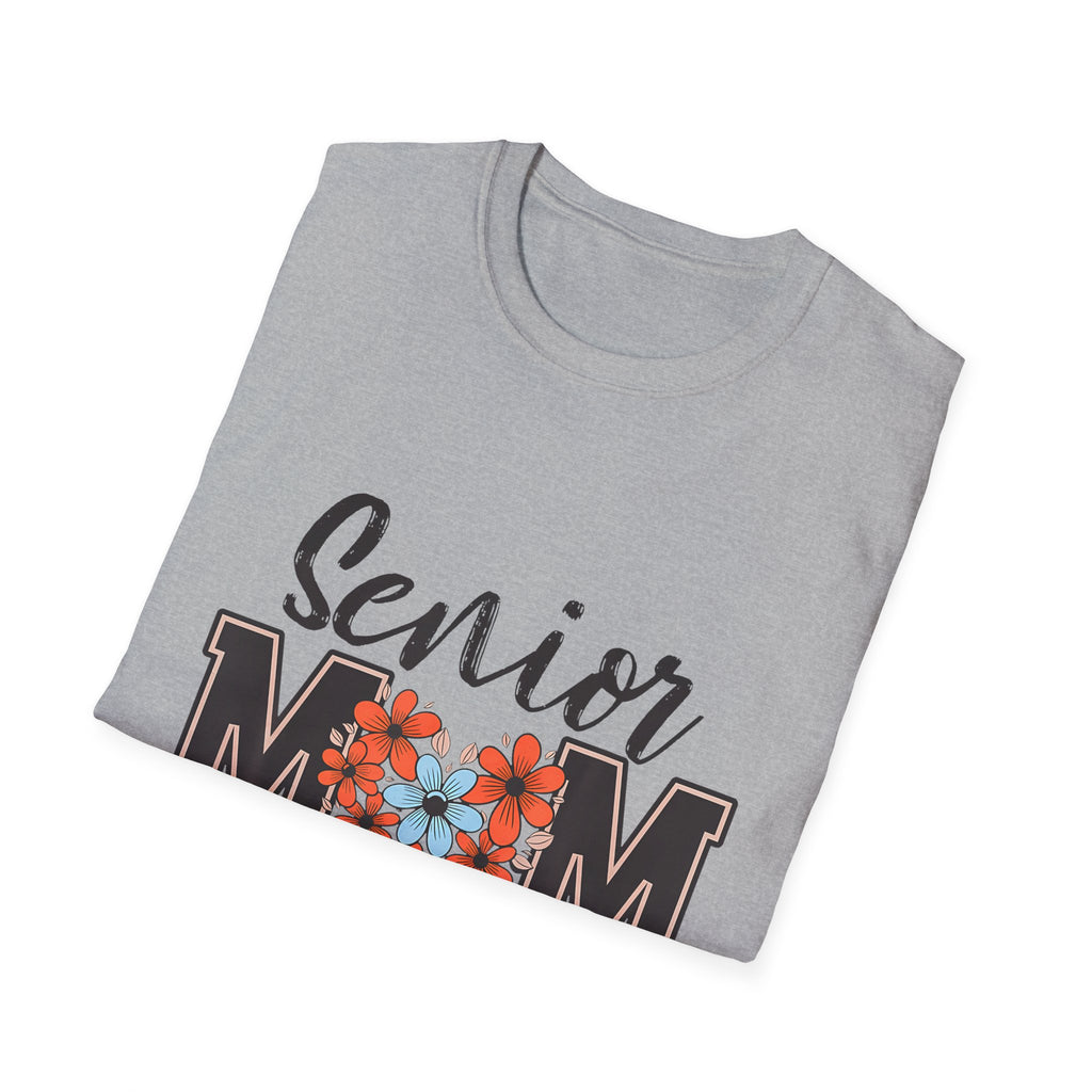 Senior Mom T-Shirt - Class of 2026 Floral Heart